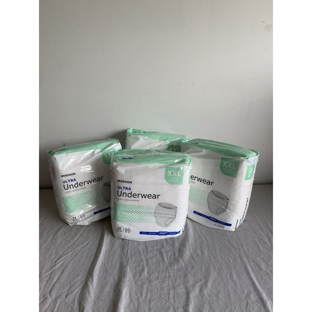 Adult Disposable Pull On Underwear Diapers XXL Heavy Absorbency 12 Ct